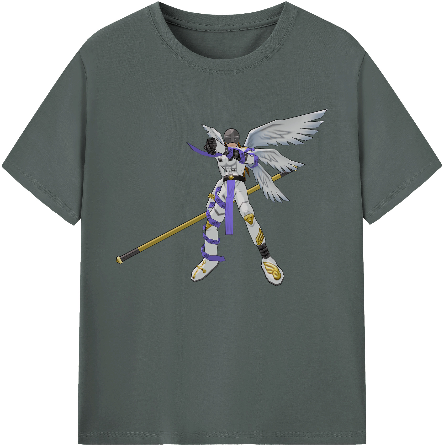 （画像用） Digimon デジタルモンスター/デジモン 綿100％ メンズ半袖Tシャツ｜肌触りやわらか＆通気性